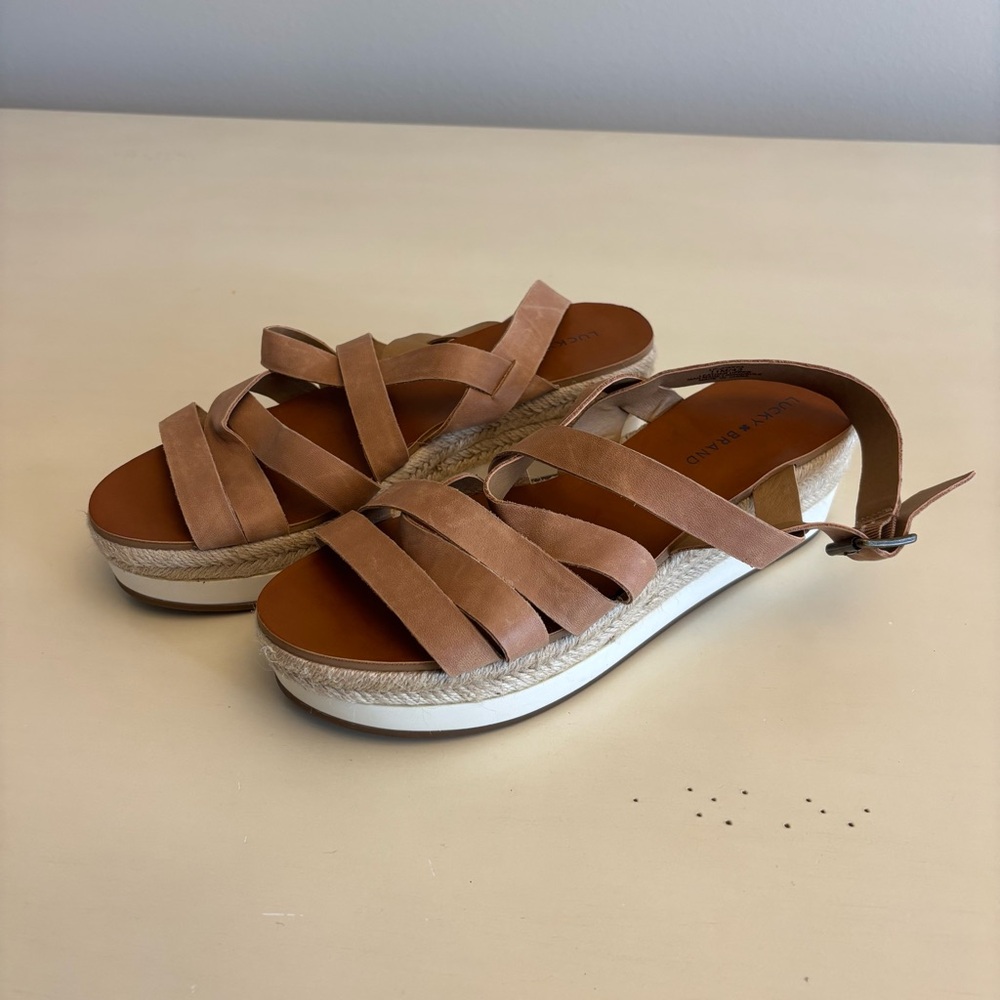 Lucky Brand Jokepa Wedge Sandal Size 11